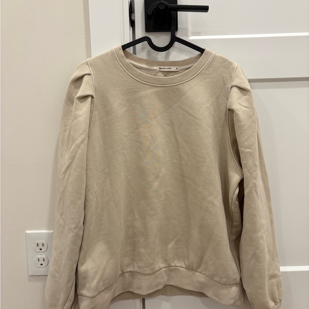 Marine Layer Enya Puff Sleeve Sweatshirt - Picture 2 of 7